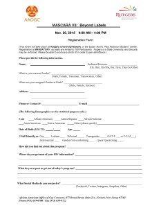 2015 Registration Form